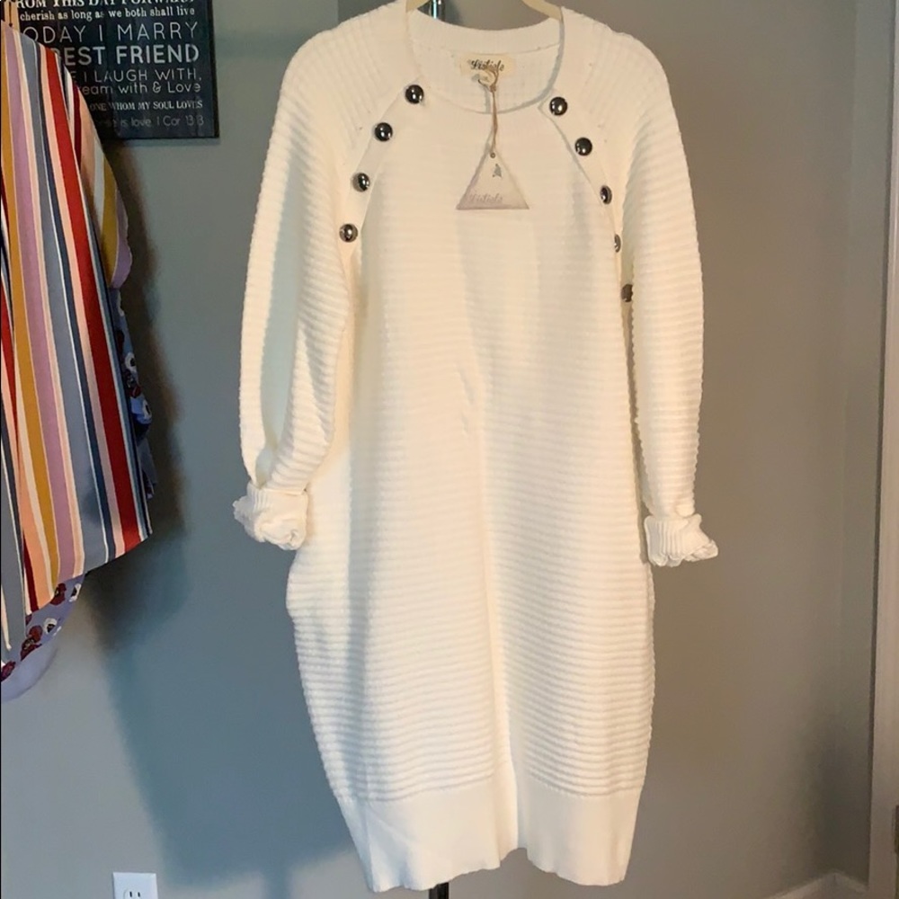 Soft cashmere sweater dress